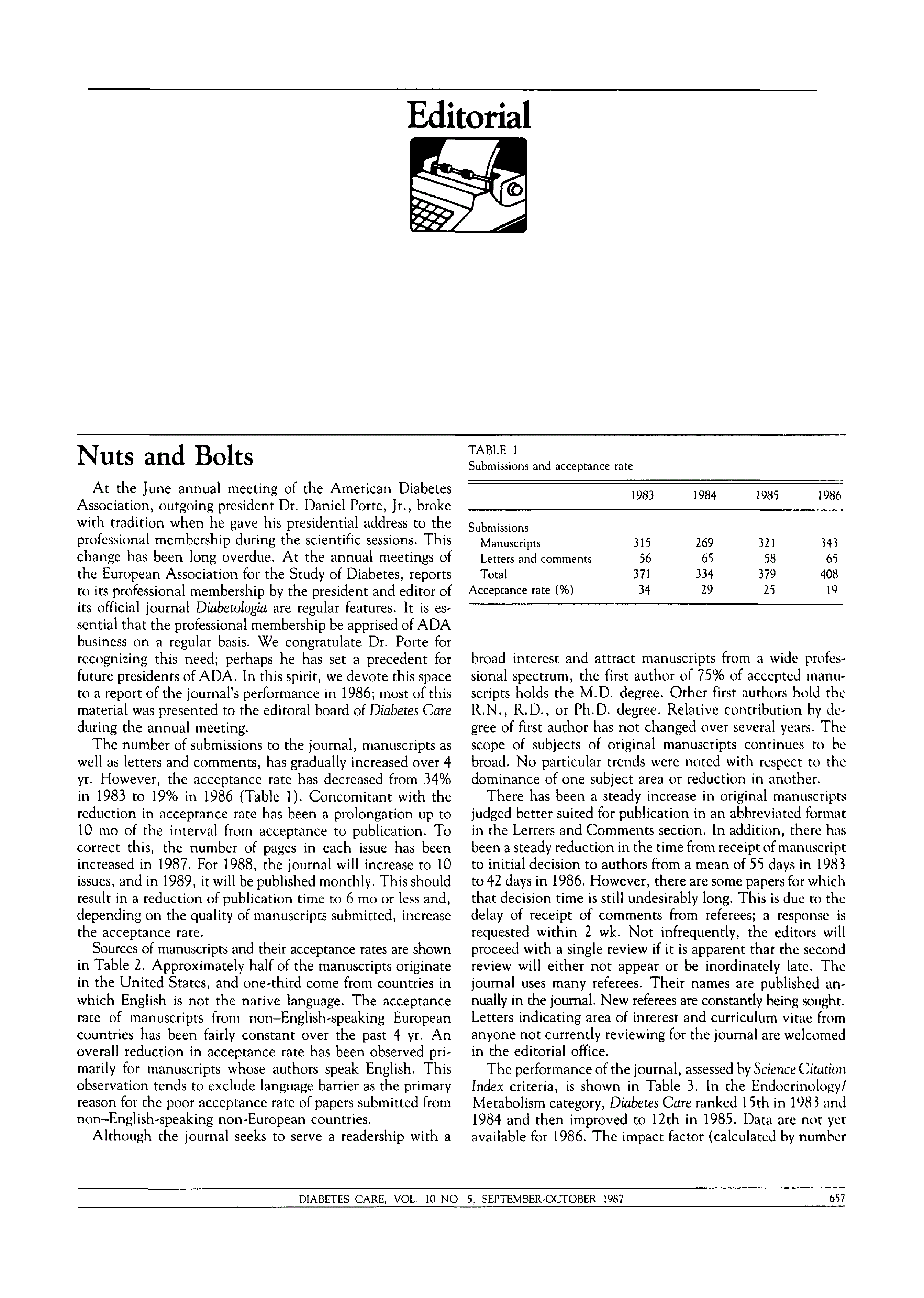 First page of Nuts and Bolts