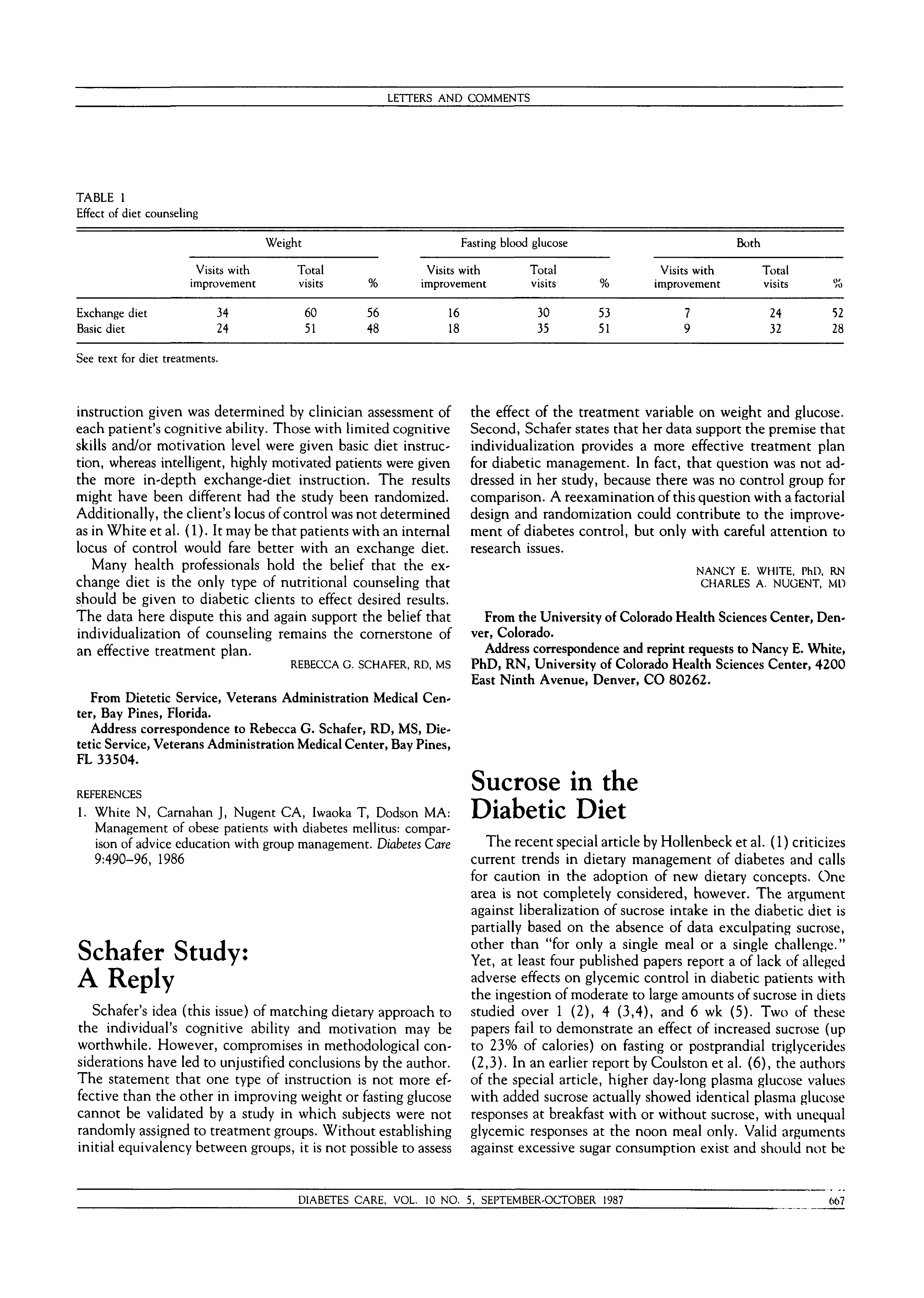 First page of Schafer Study: A Reply