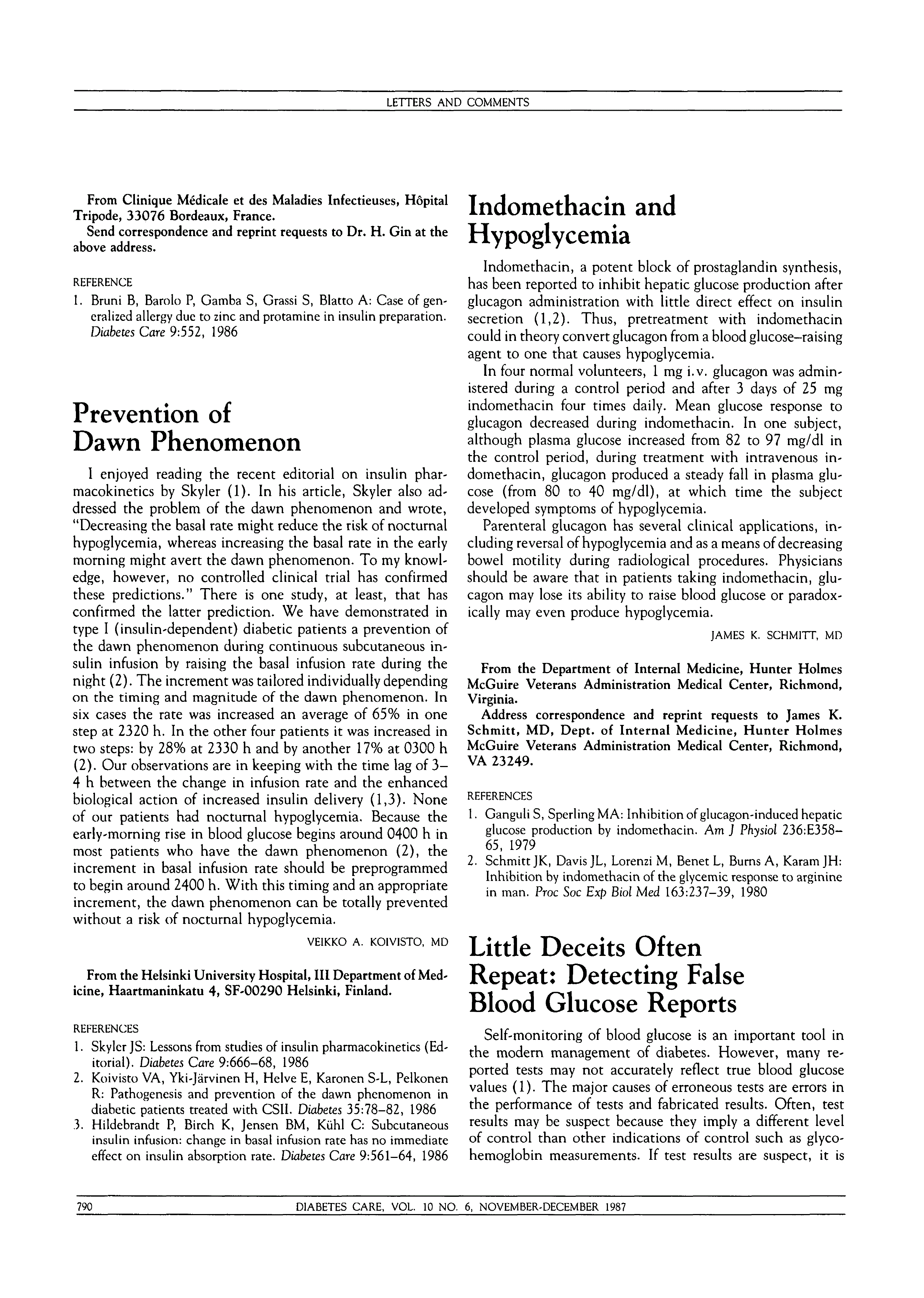 First page of Little Deceits Often Repeat: Detecting False Blood Glucose Reports