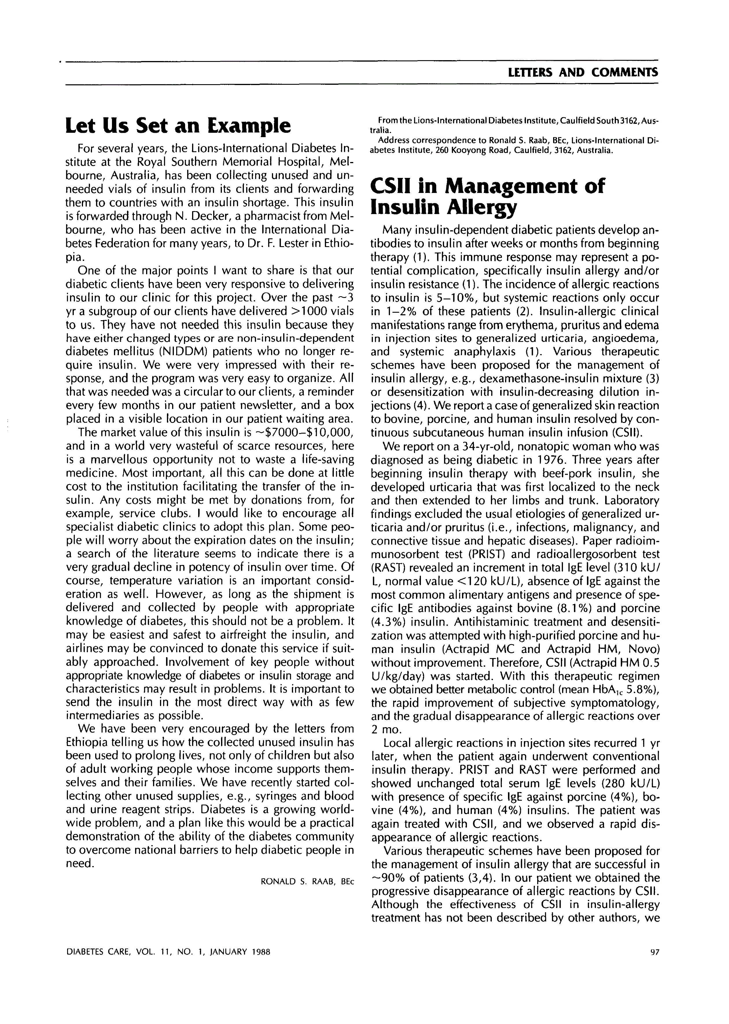 First page of Let Us Set an Example