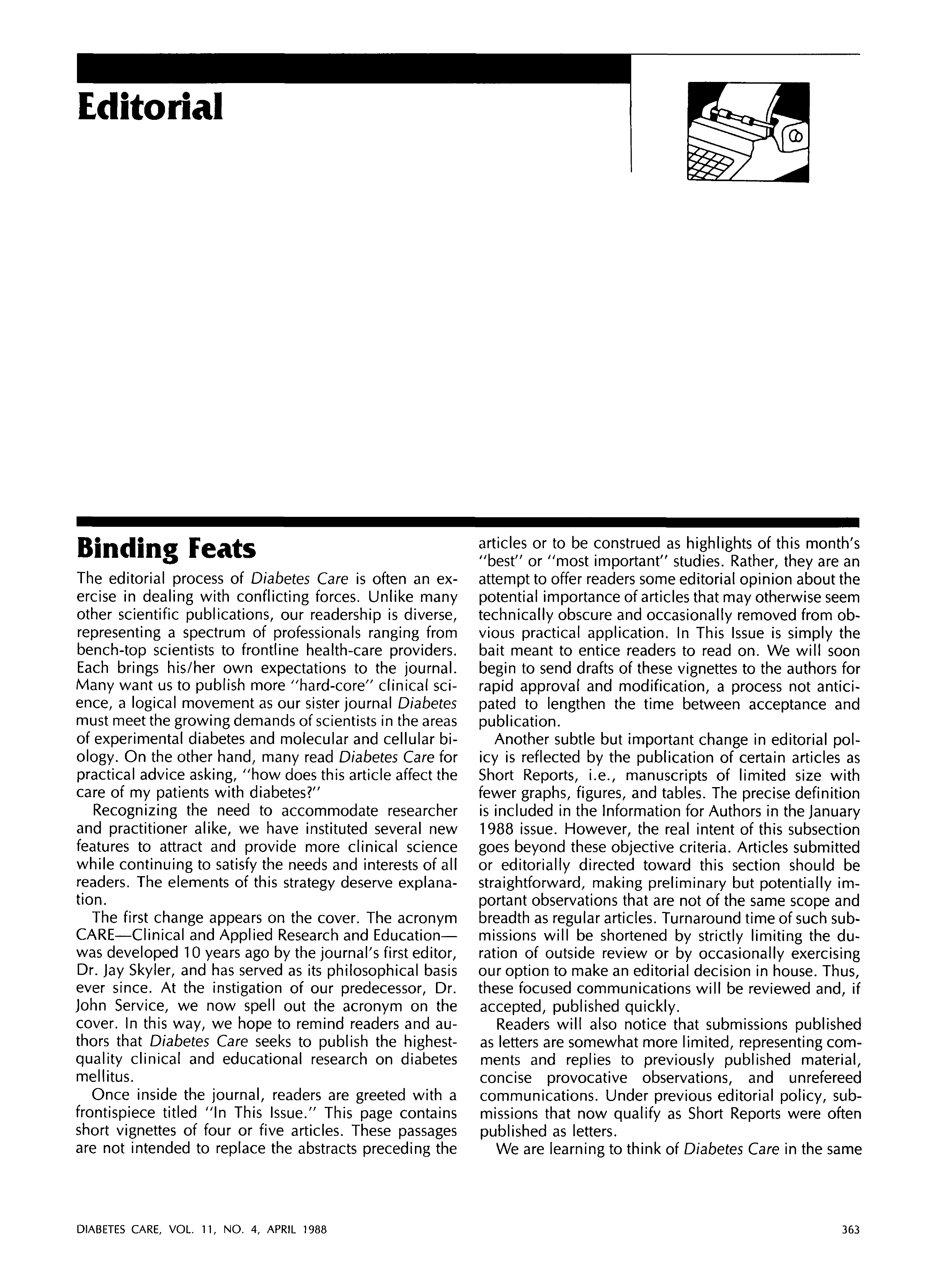 First page of Binding Feats
