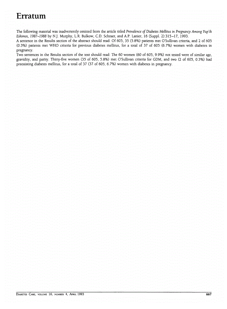 First page of Erratum