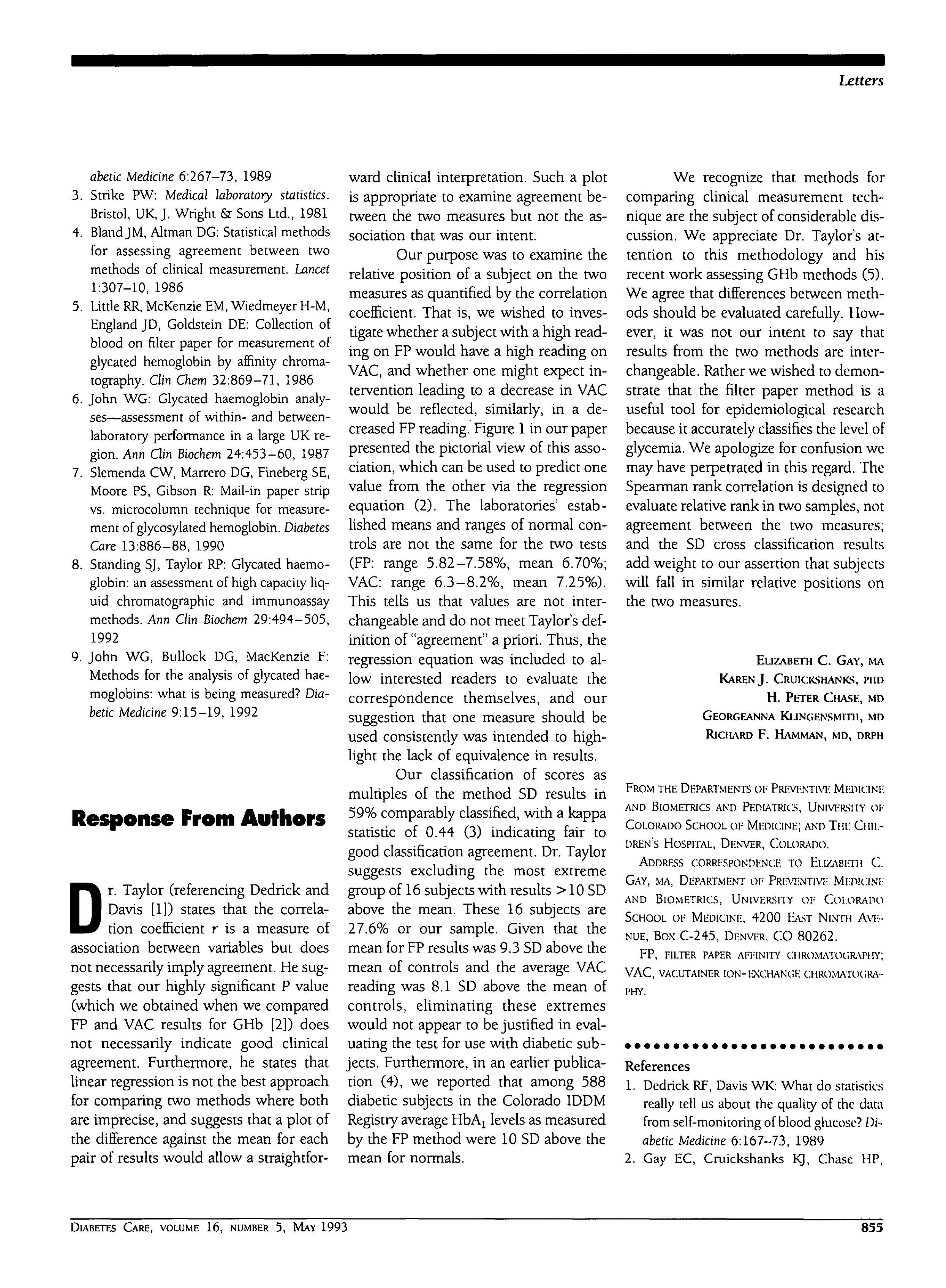 First page of Response From Authors