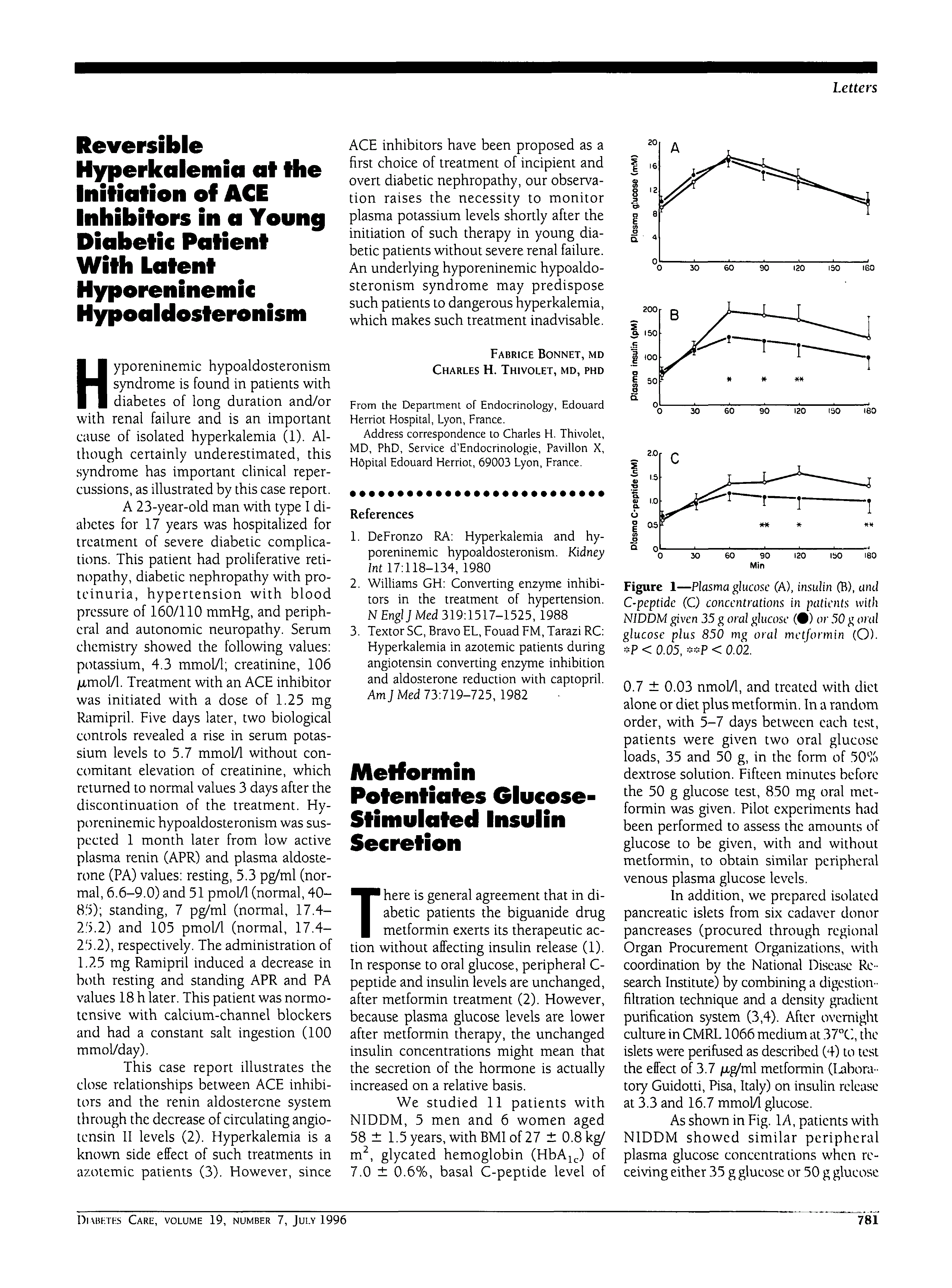 First page of Metformin Potentiates Glucose-Stimulated Insulin Secretion