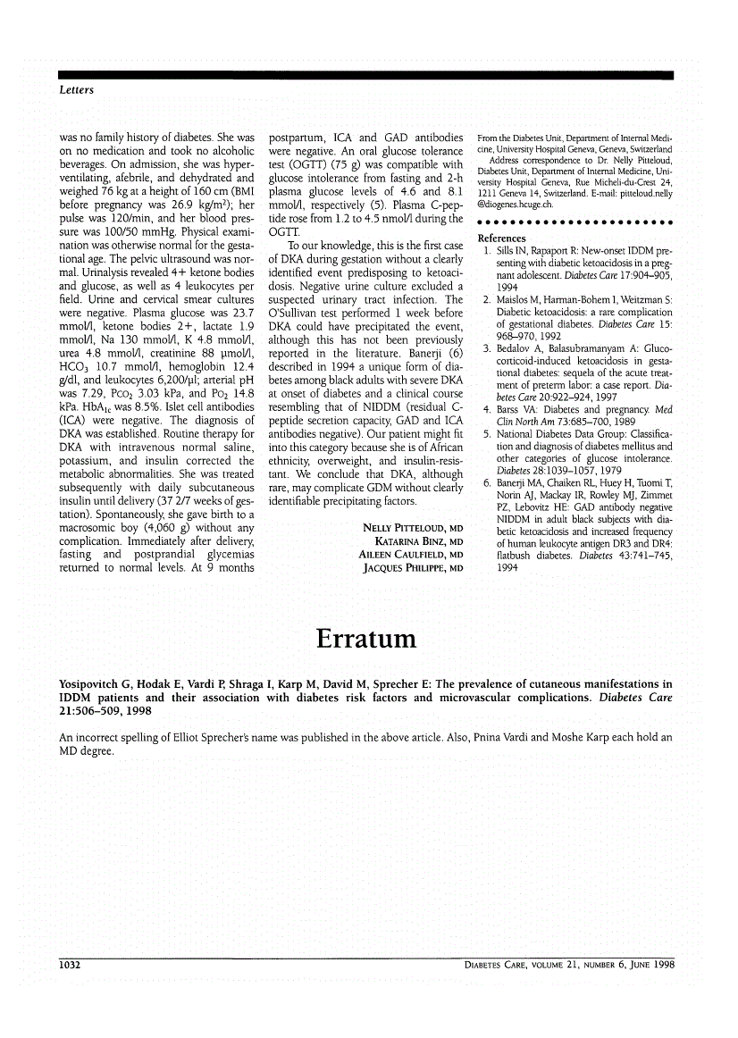 First page of Erratum