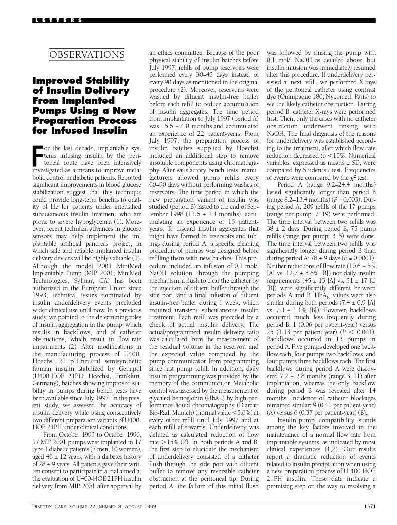 First page of Postprandial oxidized lipids in diabetic patients: which role for postprandial hyperglycemia?