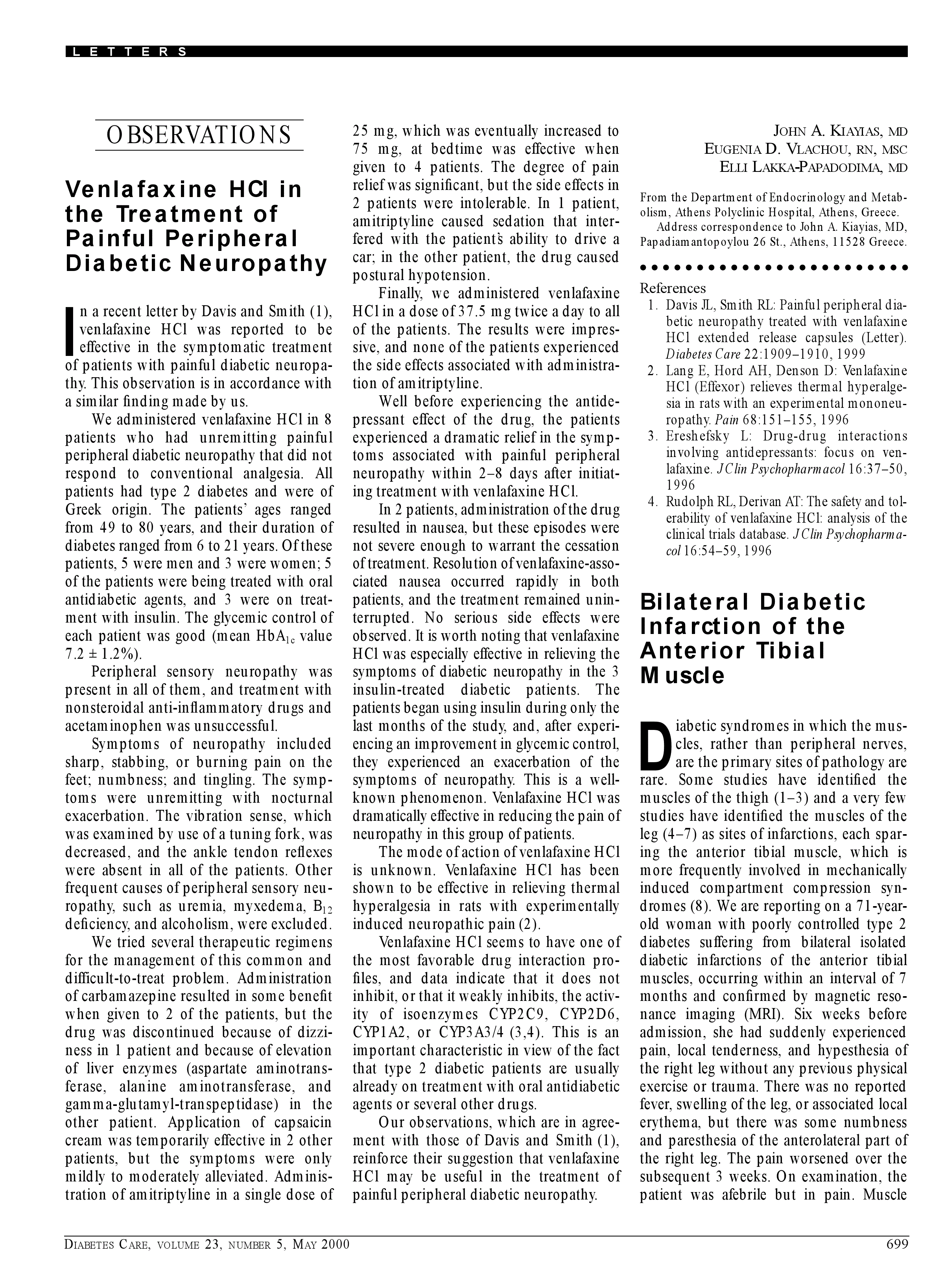 First page of Effect of data management on a central server on HbA1c levels in insulin-requiring patients.