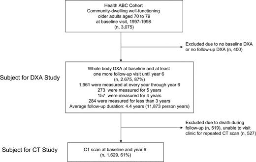 Figure 1. Flow of study population: the Health ABC Study.