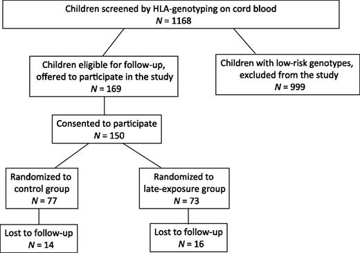 Figure 1. Flowchart of the BABYDIET study population.