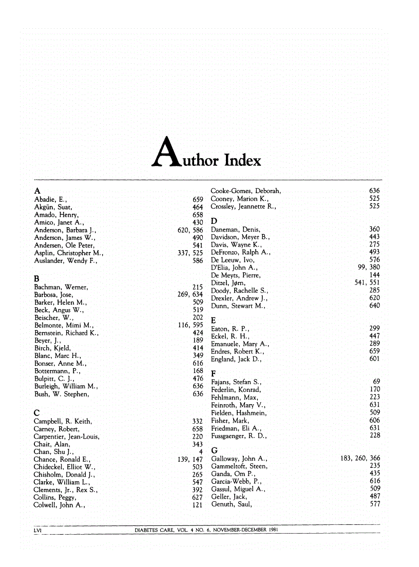 First page of Author Index