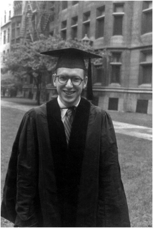 Daniel Porte Jr. at medical school graduation, University of Chicago, 1957