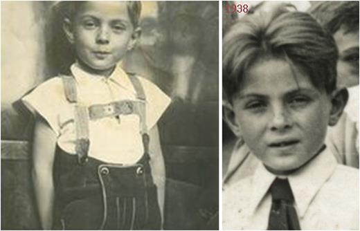 Left panel: young Mladen; right panel: 8-year-old Mladen