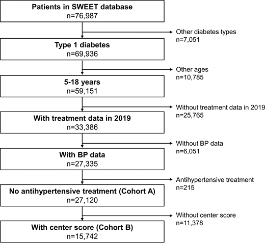 Flowchart for the inclusion of the patients into this study.