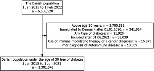 Flow chart of the study population.