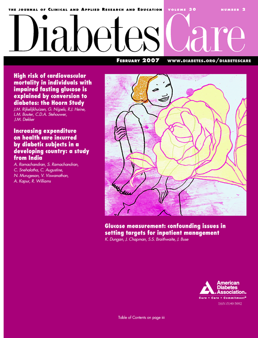 Diabetes Care Cover Image for Volume 30, Issue 2