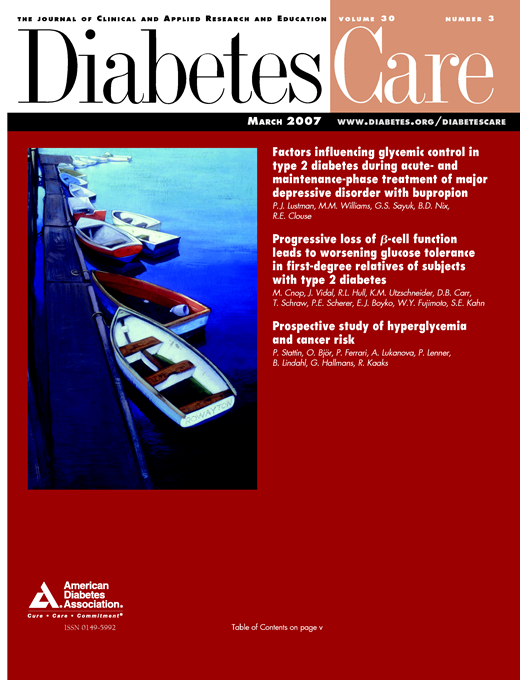 Diabetes Care Cover Image for Volume 30, Issue 3