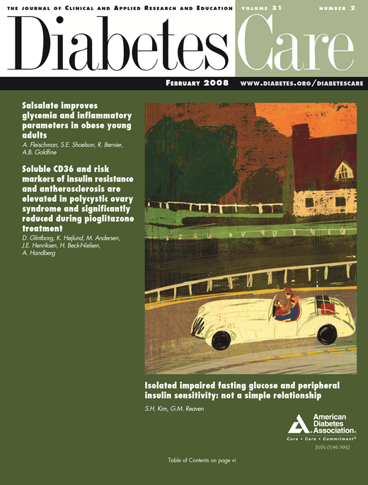 Diabetes Care Cover Image for Volume 31, Issue 2