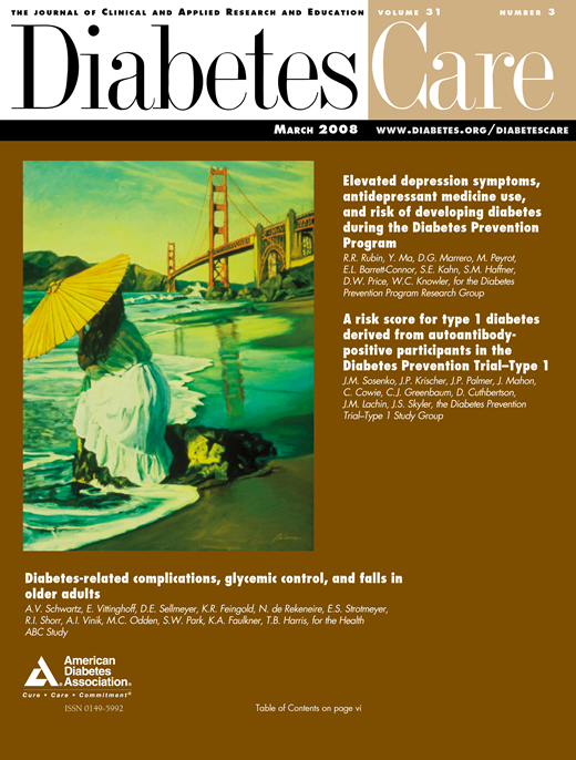 Diabetes Care Cover Image for Volume 31, Issue 3