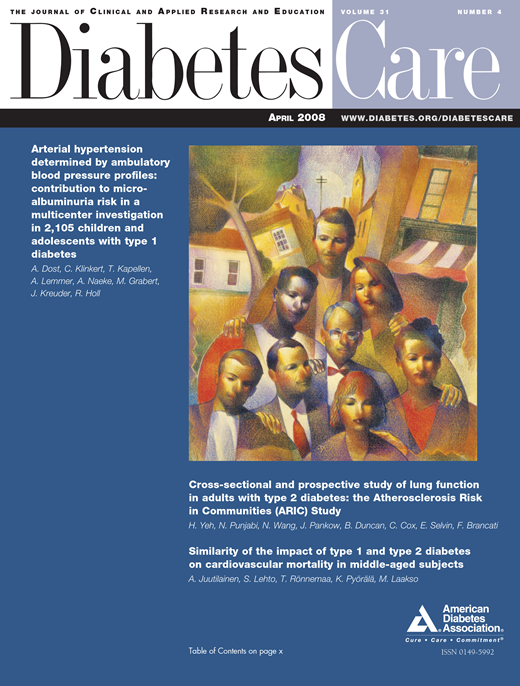 Diabetes Care Cover Image for Volume 31, Issue 4