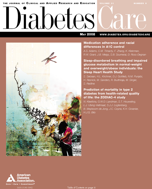 Diabetes Care Cover Image for Volume 31, Issue 5
