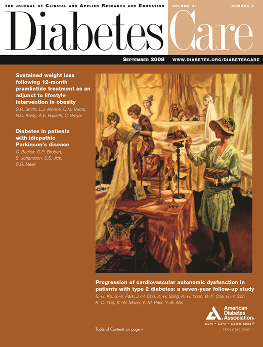 Diabetes Care Cover Image for Volume 31, Issue 9