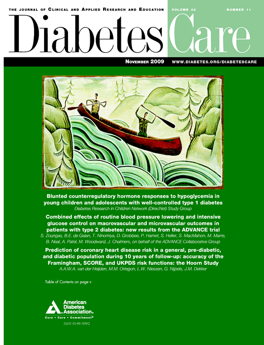 Diabetes Care Cover Image for Volume 32, Issue 11