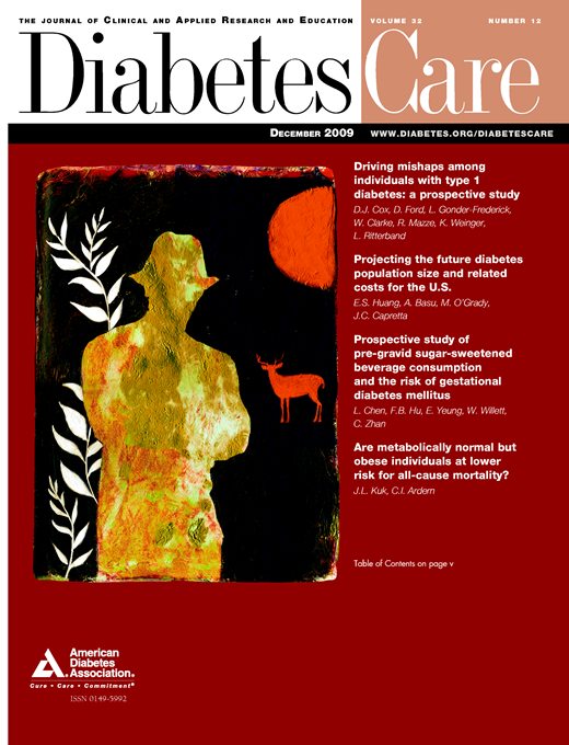 Diabetes Care Cover Image for Volume 32, Issue 12