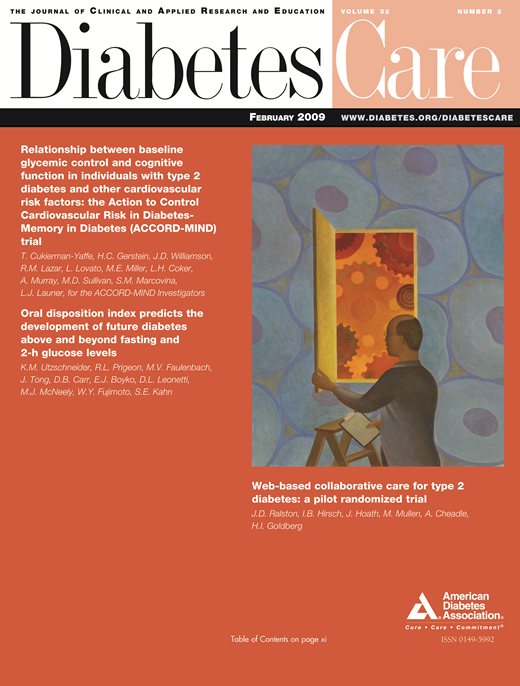 Diabetes Care Cover Image for Volume 32, Issue 2