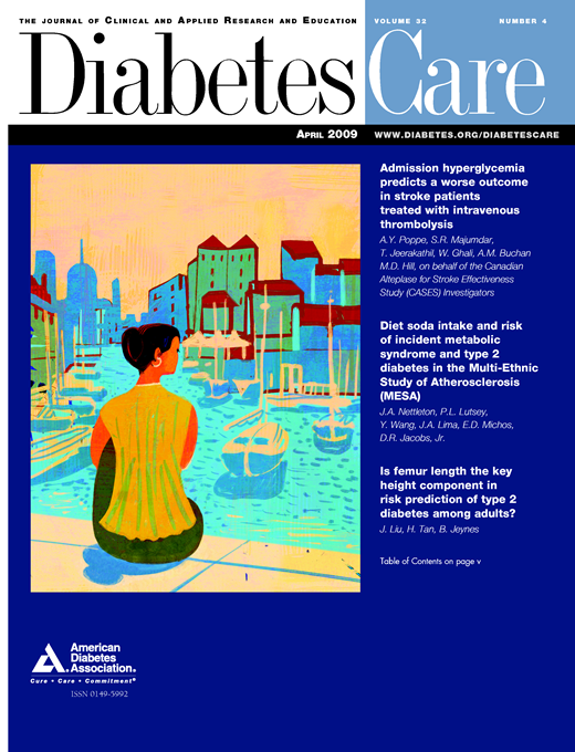 Diabetes Care Cover Image for Volume 32, Issue 4