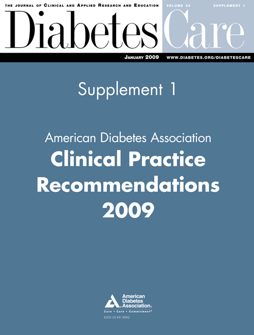Diabetes Care Cover Image for Volume 32, Issue Supplement_1