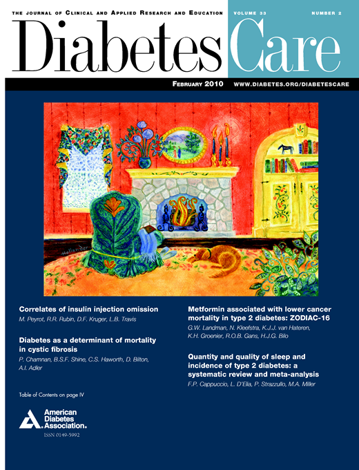 Diabetes Care Cover Image for Volume 33, Issue 2