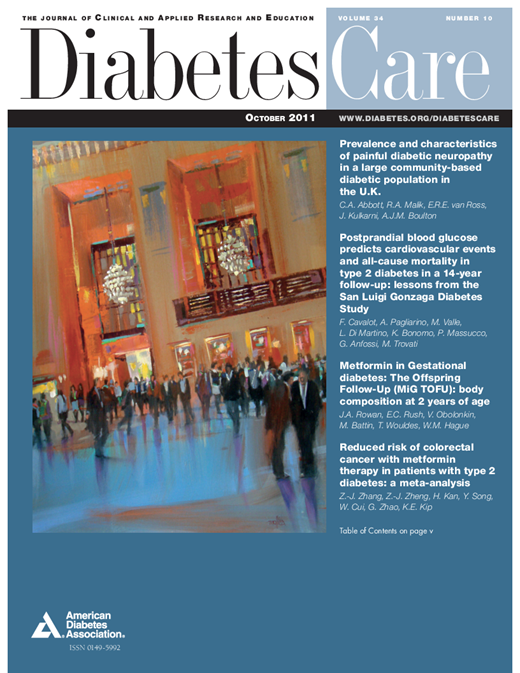 Diabetes Care Cover Image for Volume 34, Issue 10