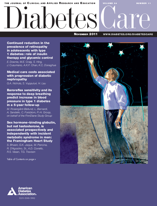 Diabetes Care Cover Image for Volume 34, Issue 11