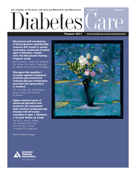 Diabetes Care Cover Image for Volume 34, Issue 2