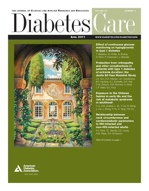 Diabetes Care Cover Image for Volume 34, Issue 4