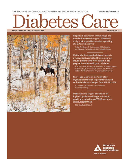 Diabetes Care Cover Image for Volume 35, Issue 10