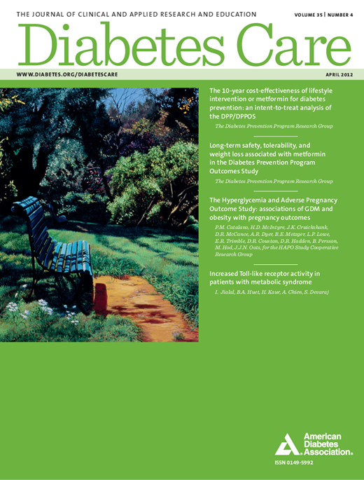Diabetes Care Cover Image for Volume 35, Issue 4