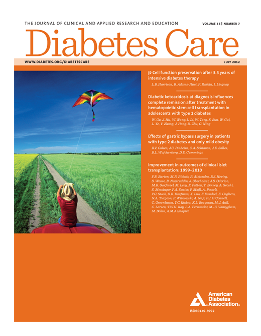 Diabetes Care Cover Image for Volume 35, Issue 7
