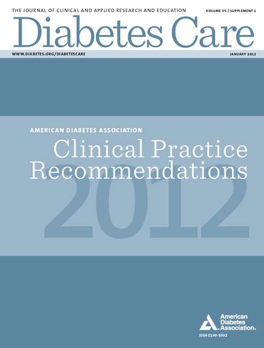 Diabetes Care Cover Image for Volume 35, Issue Supplement_1