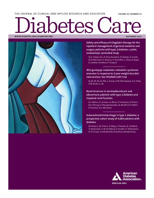 Diabetes Care Cover Image for Volume 36, Issue 11