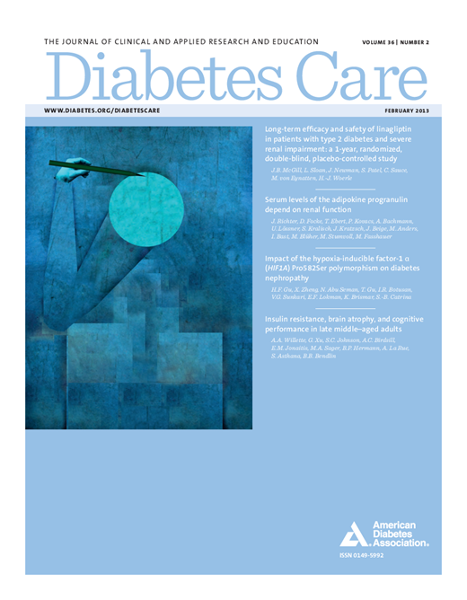 Diabetes Care Cover Image for Volume 36, Issue 2