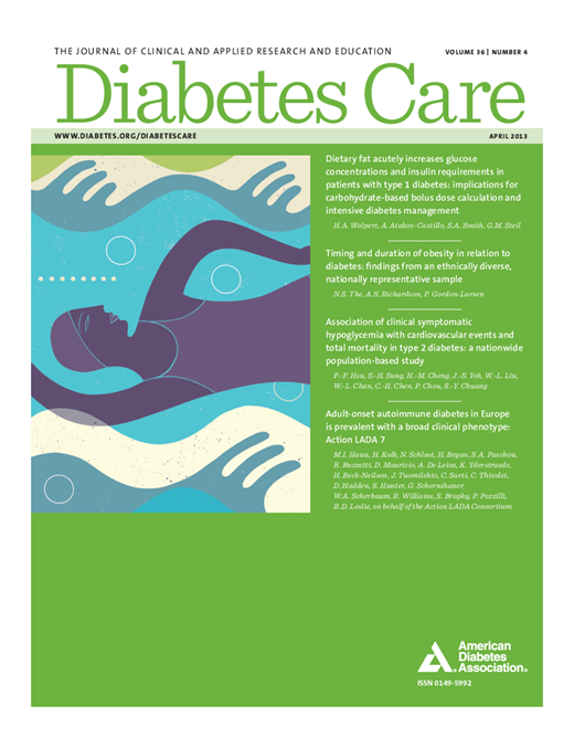 Diabetes Care Cover Image for Volume 36, Issue 4