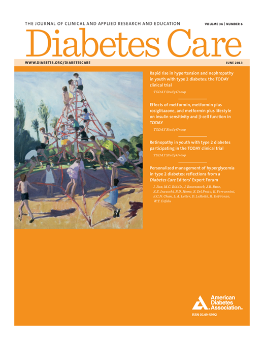 Diabetes Care Cover Image for Volume 36, Issue 6