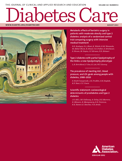 Diabetes Care Cover Image for Volume 36, Issue 8