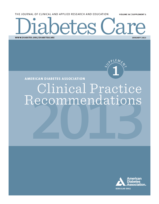 Diabetes Care Cover Image for Volume 36, Issue Supplement_1