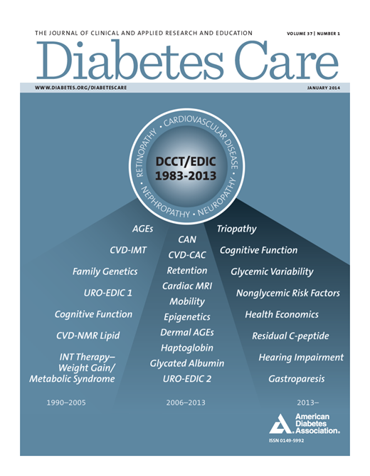 Diabetes Care Cover Image for Volume 37, Issue 1