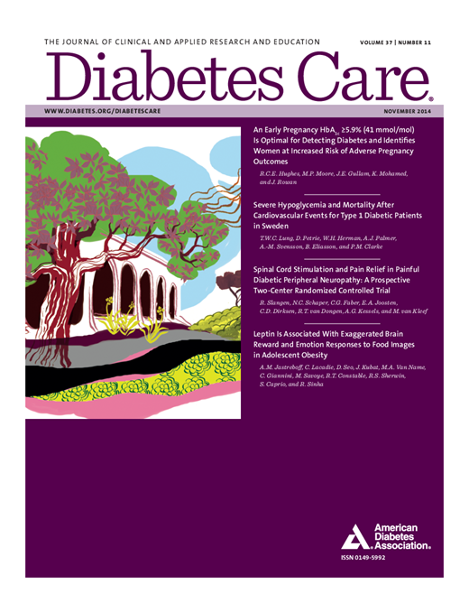 Diabetes Care Cover Image for Volume 37, Issue 11