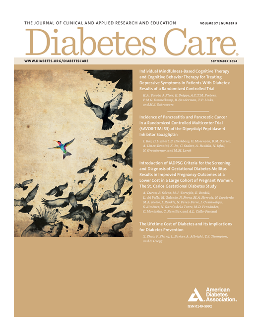 Diabetes Care Cover Image for Volume 37, Issue 9