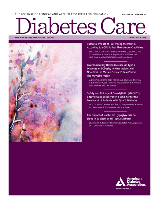 Diabetes Care Cover Image for Volume 38, Issue 11