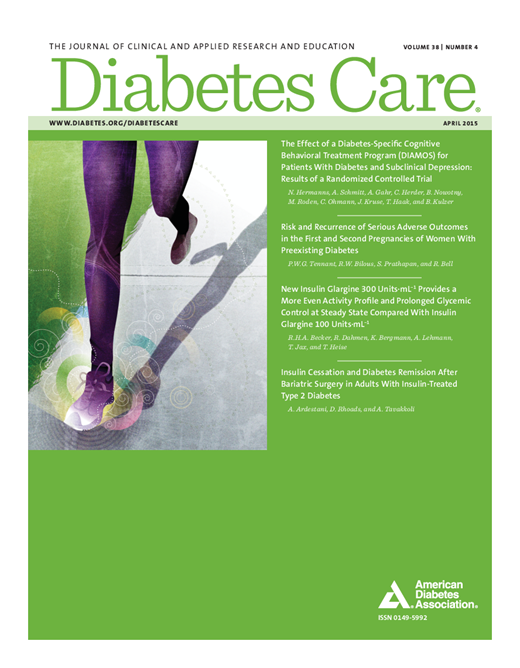 Diabetes Care Cover Image for Volume 38, Issue 4